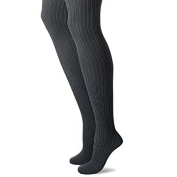 Hue Gray Double Rib Shaping Tights Size 3 M/L Made to Move Shapers - Picture 1 of 4